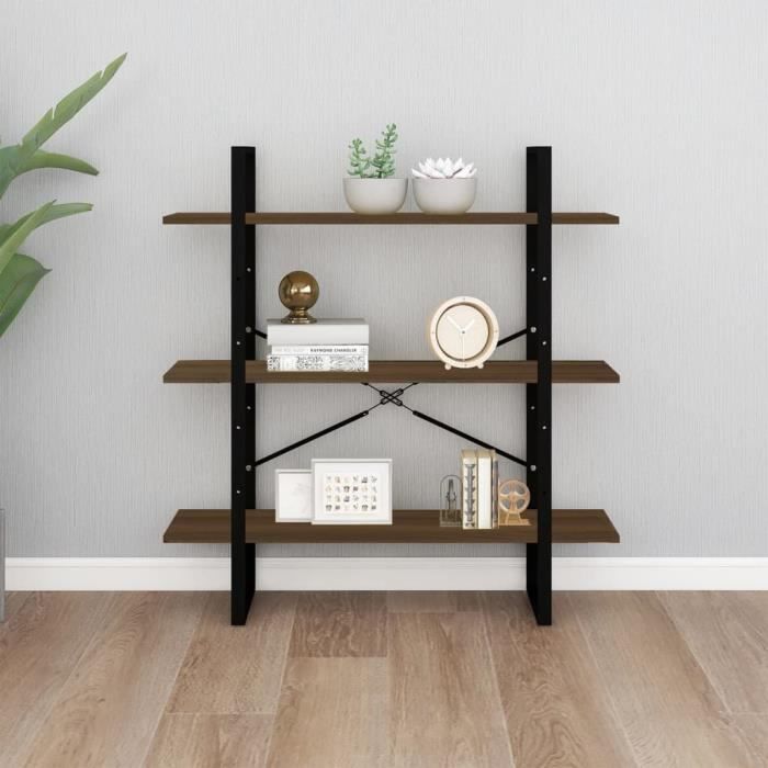 VidaXL Bibliothèque Chêne marron 100x30x105 cm Bois d'ingénierie 821323