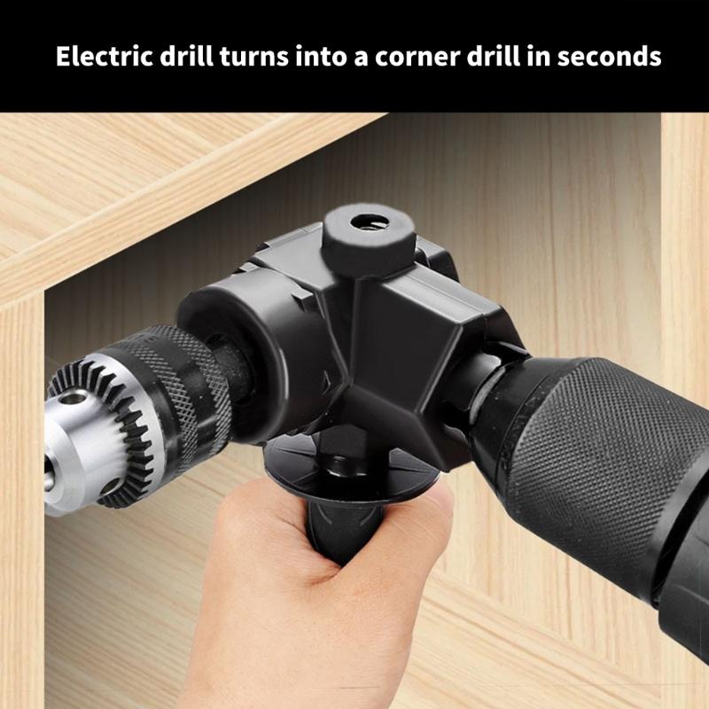 90 Degree Portable Right Angles Grinder Converter Chuck Angles Impact Drill Adapter for Grinder Power Tool Accessories