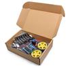 For Arduino-Compatible Robotics Kit with Obstacle Avoidance 4 Tracking Modules 20 Linear Encoders and PCB Frame