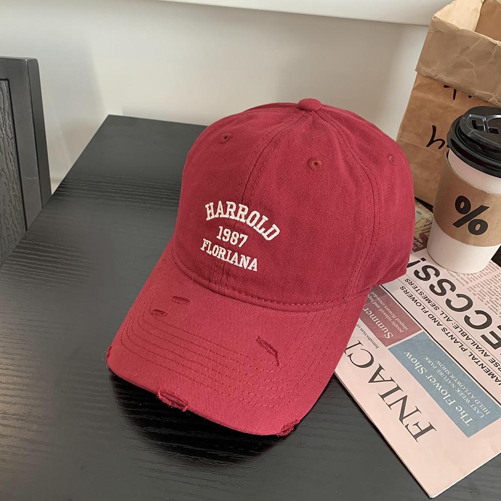 Letter Harrold 1987 Embroidered Baseball Cap For Unisex Adults Hat Breathable
