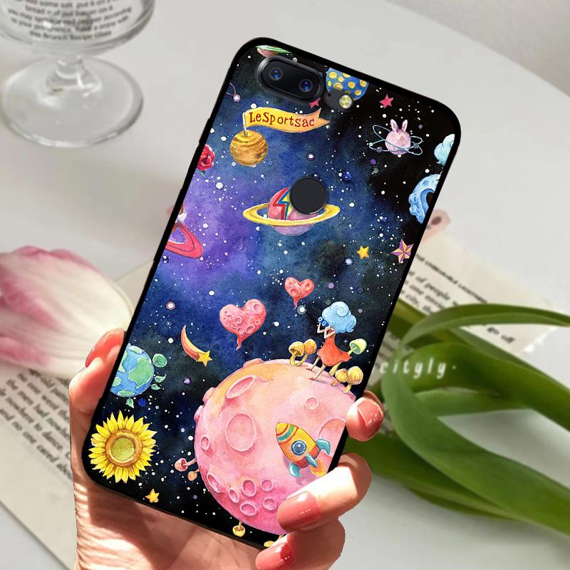 For OnePlus 5T Case 5 T Soft Silicone Cool Animal TPU Black Covers For One Plus 5T A5010 Bumper Color Printing Protective Shell