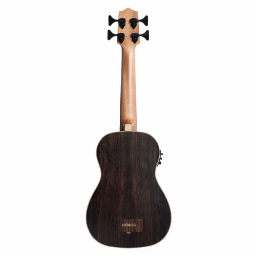 KALA UBass Ukulele Bass, Striped Ebony Series, Ebony Body, UBASS-EBY-FS20_06, Successor To the UBASS-EBY-FS (Case Included)