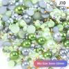 Yantuo 1000g Mixed Packaging Flat Back Pearls Resin Rhinestone Jelly Rhinestones Bulk Abs Loose Pearl for DIY Decoration