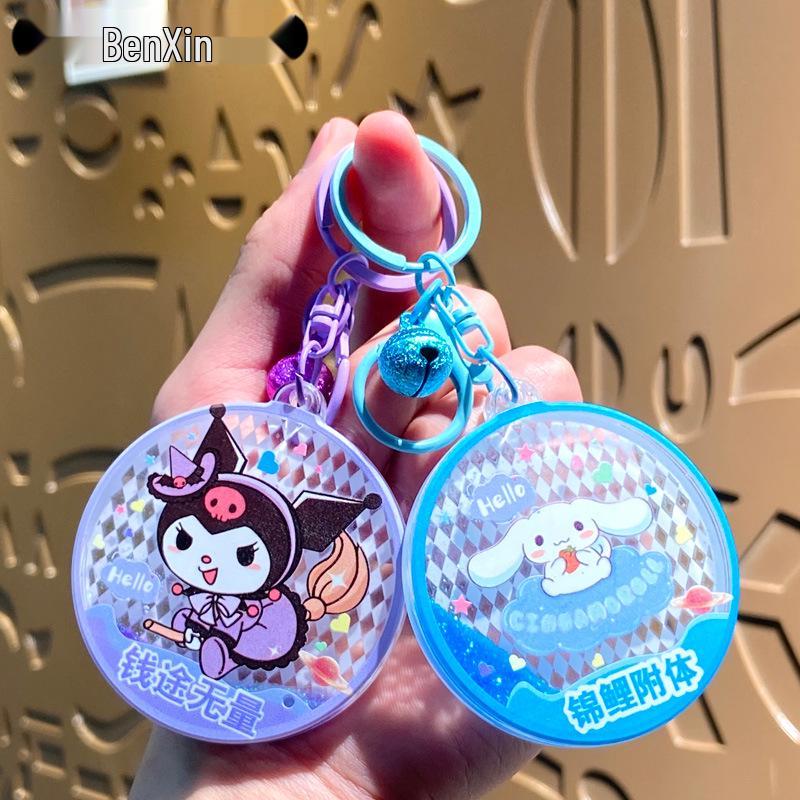 Sanrio Cartoon Acrylic Keychain - Cute Nameplate Bag Pendant
