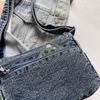 Women's Crossbody Bag Denim Bag Commuter Solid Color Shoulder Crossbody Bag