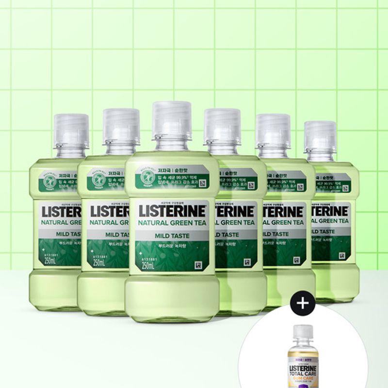 Listerine Natural Green Tea Mild 250mlx6