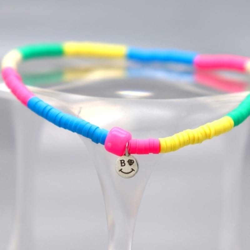 

BONBEAU Candy color clay band anklet free