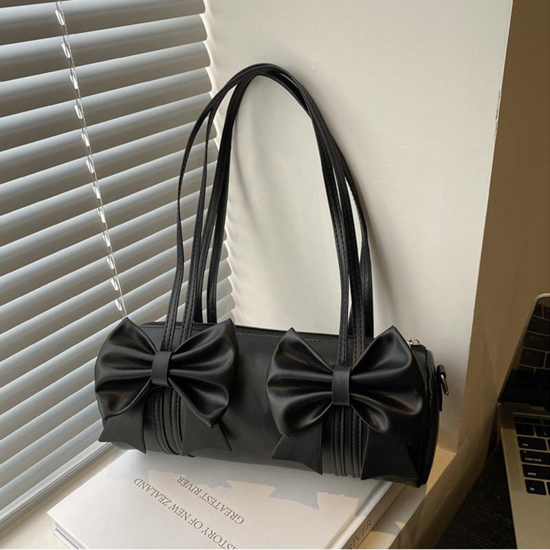 Yogodlns New Model Features Niche High-end Underarm Bag Trendy Bow Design Fashionable Women's Pillow Bag, and A Crossbody Handbag