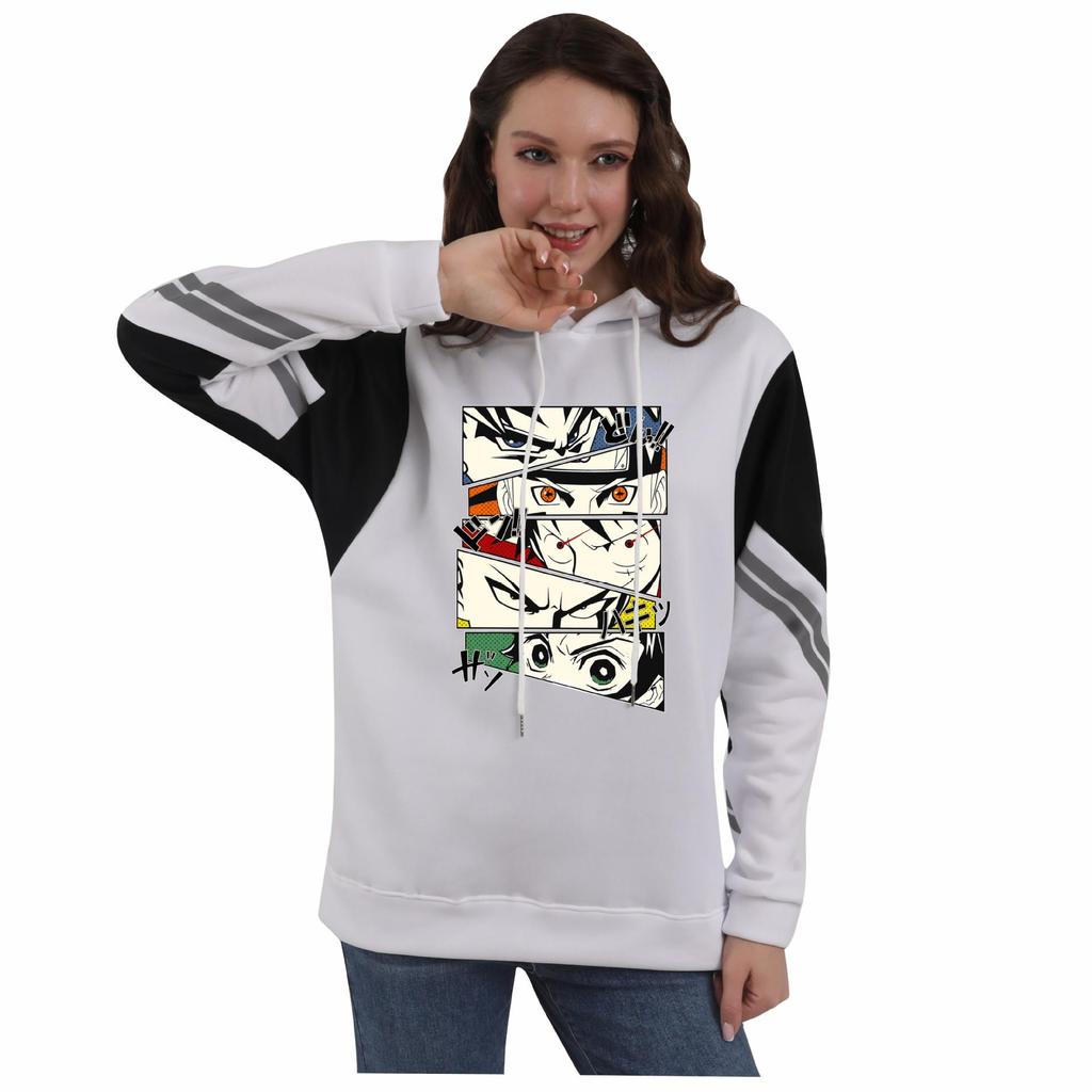 Demon Slayer Anime Mode Lässiges Kapuzensweatshirt für Männer und Frauen