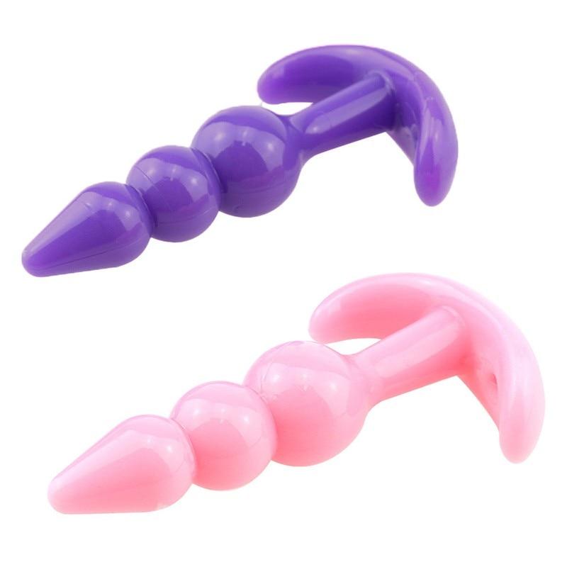 Soft Silicone Anal Plugs Prostate Massager Butt Plug Beads G-spot Erotic Sex Toys Anus Trainner Mini Dildo Erotic Gay