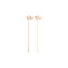 Swarovski Swan Gold Plated Earrings Womens Rouge Pink