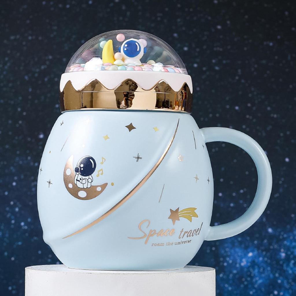 Keramický hrnek s motivem astronauta na nápoje, hrnek s vesmírným designem pro přátele a páry