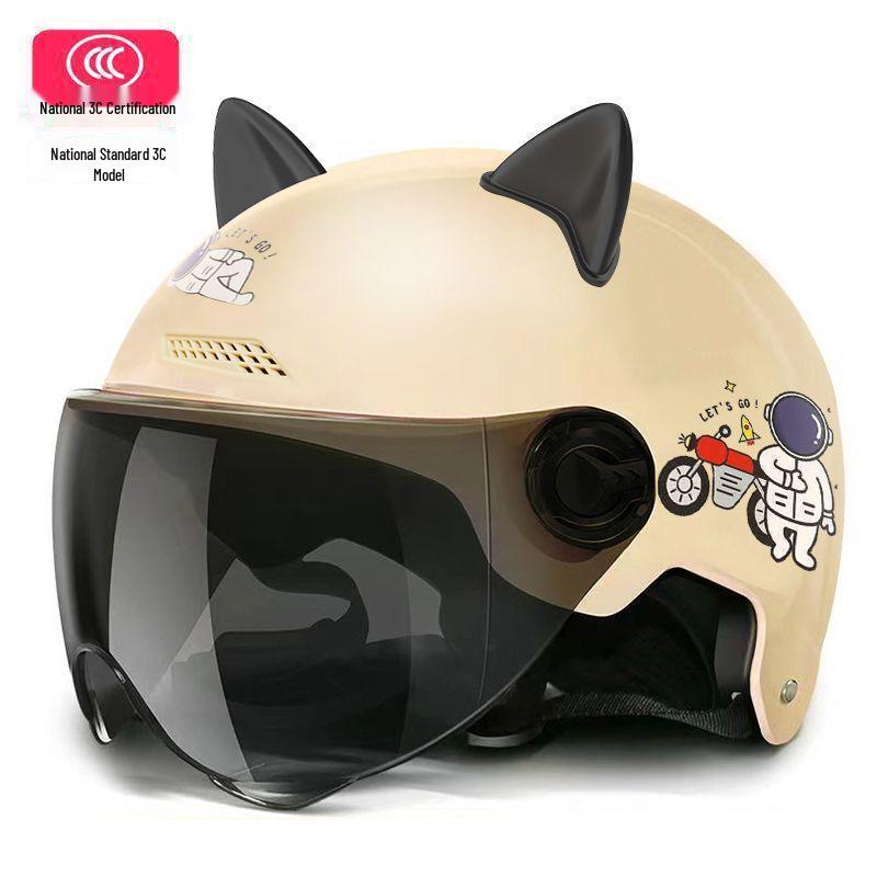 Certified All-Season Electric Motorcycle Helmet for Men and Women, Ideal for Summer Riding, Free Shipping Included
