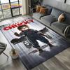 Horror Movie Chucky Pennywise Halloween Saw Character Carpet Rug for Living Room Bedroom Home Sofa Decoration,Non-slip Floor Mat