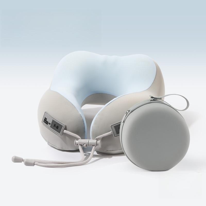 Memory Cotton U Shaped Pillow Soft Portable Storable Neck Support for Travel Plane Train Office Nap Comfortable Sleep Aid