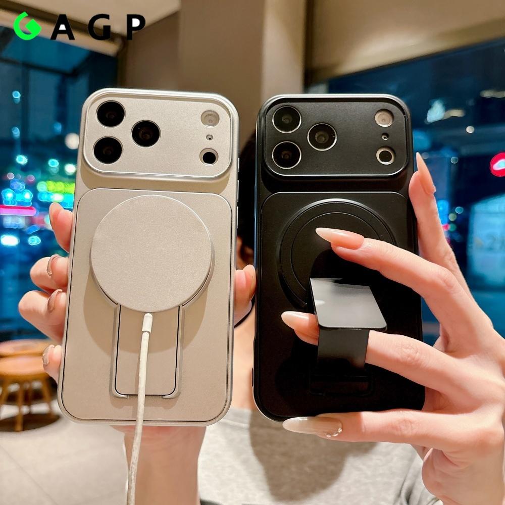 Change To 17 Large Window for Magnetic Case for For Iphone 17 Air 16 1 14 Pro Max Plus 13 12 16E 17E Bracket Cover