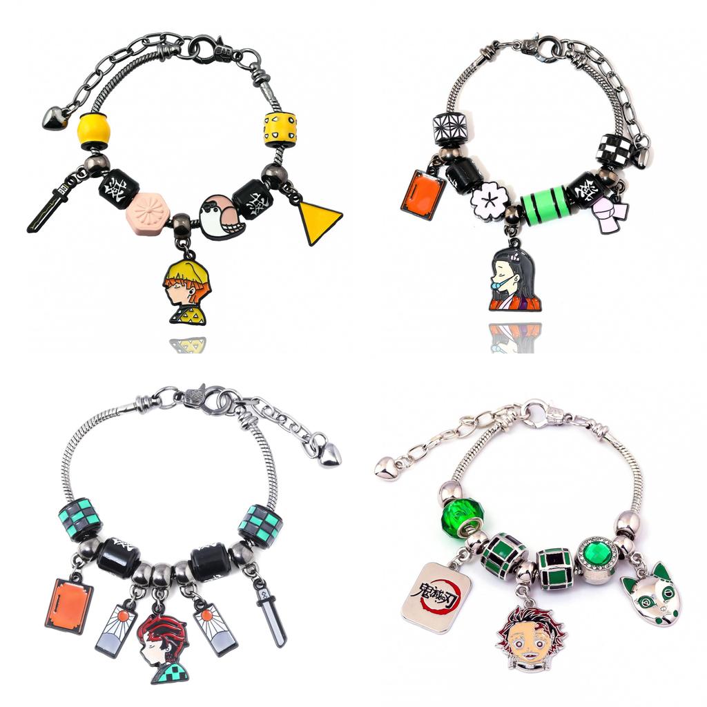 Demon Slayer Kimetsu No Yaiba Pendant Bracelet With Alloy Charm For Fans And Giftgiving