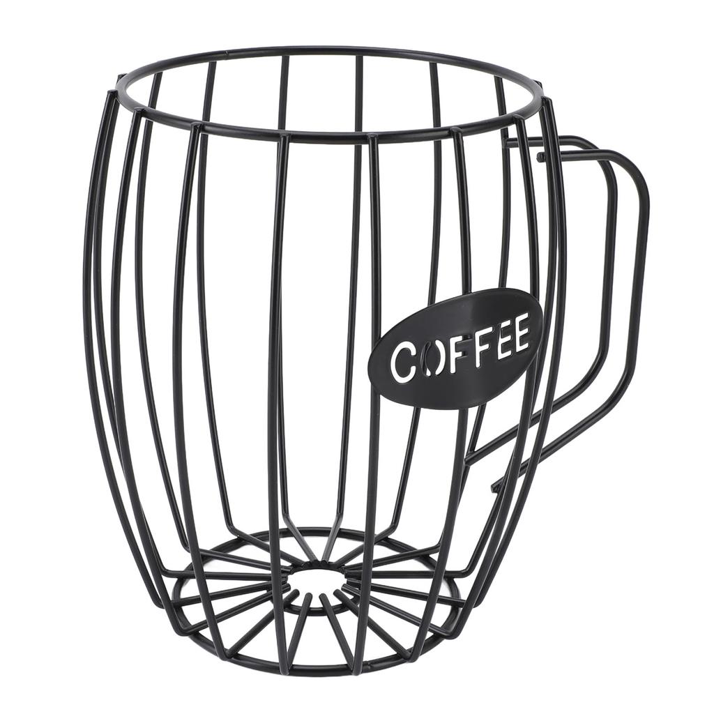 Coffee Pod Holder Iron Metal Beer Cup Shaped Coffee Capsule Storage Basket Organizer for Counter Cof
