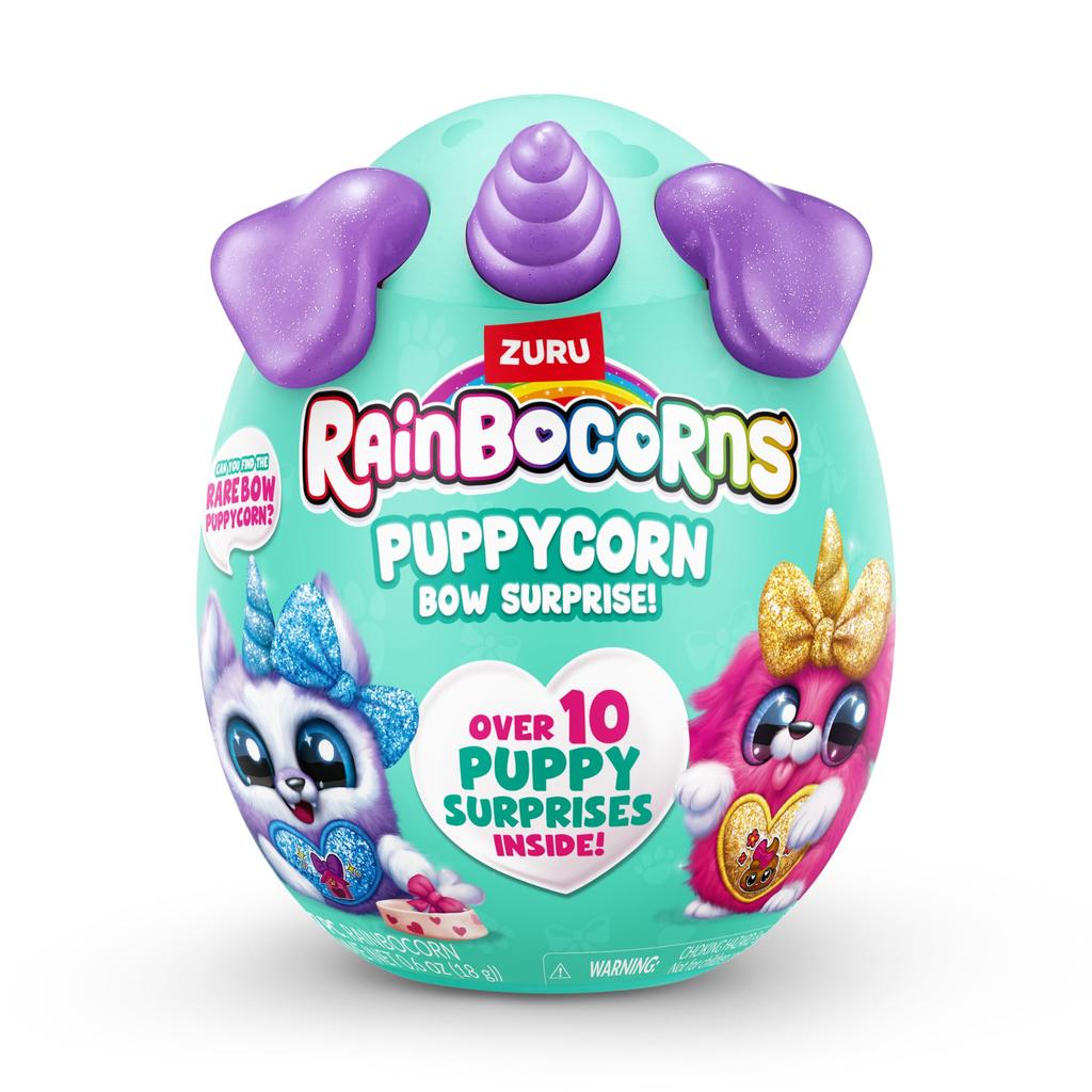 Rainbocorns Puppycorn Surprise Series 3 (Labrador) ZURU Collectible Plush Toy Surprise Egg Sticker Pack Slime Dog Stuffed Toy For Ages 3+ Girls Kids