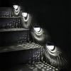 Solar-Powered Half-Circle Fence Lights Outdoor Wall Sconces Ambient Lighting Home Stair Lights Pillar Lights Outdoor Night Lights