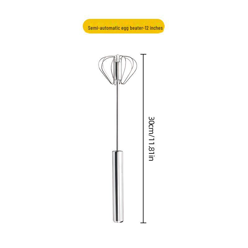 Stainless Steel Handheld Egg Beater & Milk Frother