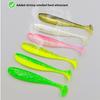 100Pcs/box T Tail Soft Bait Silicone Fishing Tackle Portable Soft Fishing Lures  Freshwater Fishing