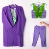 Stunning Joker For Kids Featuring Vibrant Purple Color And Premium Polyester Fabric Perfect For Halloween Parties And Events
