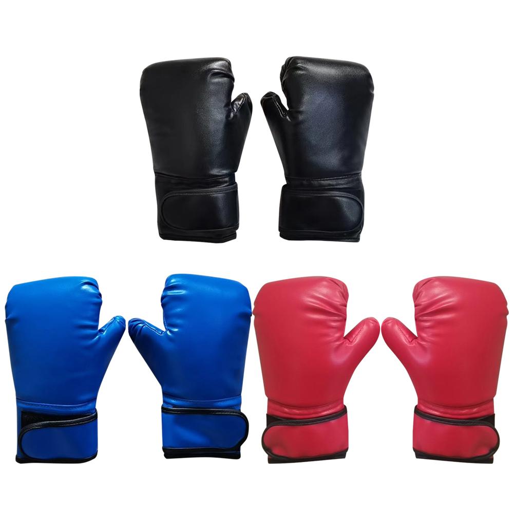 Kids Boxing Gloves Breathable Kickboxing Gloves PU Leather Muay Thai Mitts Fighting Mitts for Boys Girls Youth