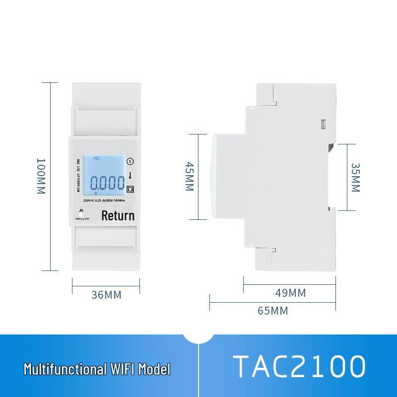 

Taiye TAC2161/2121 Single-Phase Smart Electric Meter with WIFI and RS485