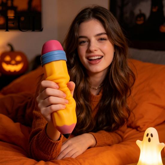 Fidget Toys for Adults Kids Giant Pencil Squeeze Toy, Slow Rebound TPR Sensory Toy Adults, Soft Pinchable Toys, Fun Desk Decoration Halloween