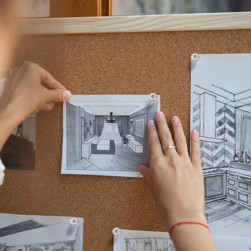 AIEX 100pcs Clear Round Push P, Gold Ball Push P with Storage Box Round Thumb Tacks Bulk for Daily Study Office Data Storage Organizing Files (Gold)