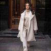 Europe, America, autumn and winter long mink coat warm thickened imitation fur coat daily versatile mink coat