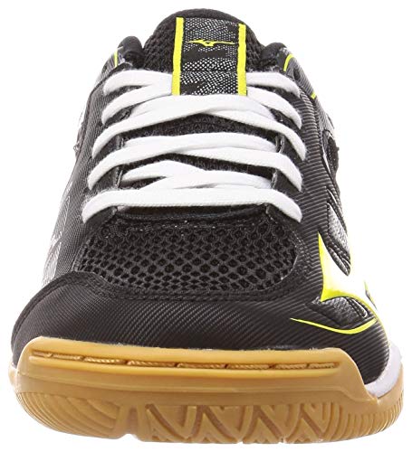 Mizuno Wave Kaiserburg 6 Table Tennis Shoes, Black/Yellow/White, Size 28.5 cm, 3E