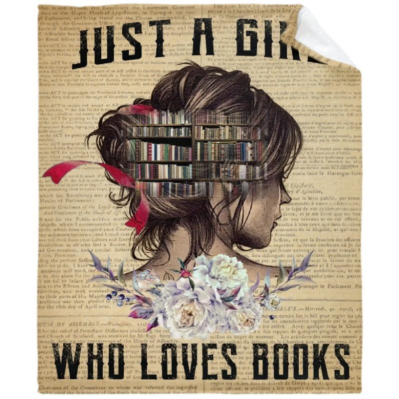 Book Lovers Gift Blanket Book Club Theme Blanket For Book Lovers Holiday Gift