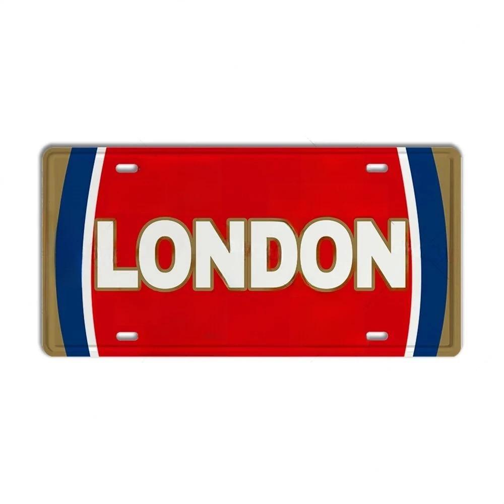 DORA Tin Sign Vintage Ctiy Aluminum Plate Barcelona MILAN Madrid Country Metal Plaque LIverpool Manchester Tottenham Decortaive Car Sign Wall
