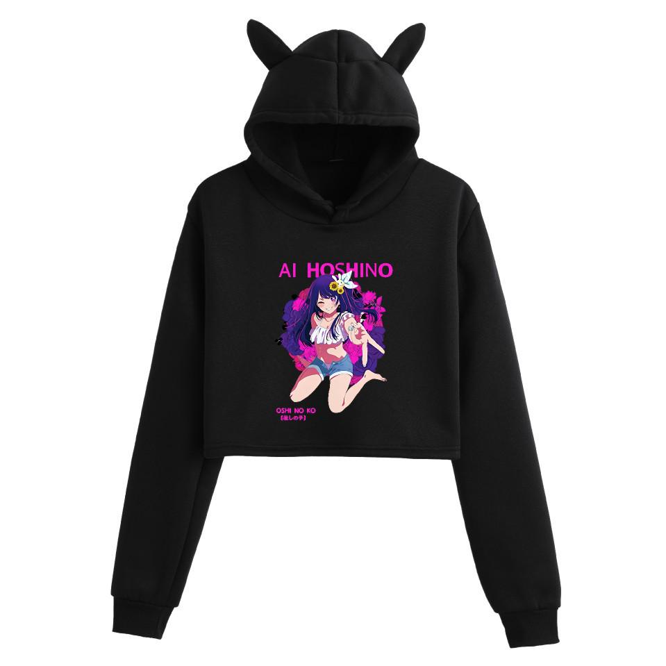 2023 Japanese Anime Oshi No Ko Starry Child Cat Ear Hoodie