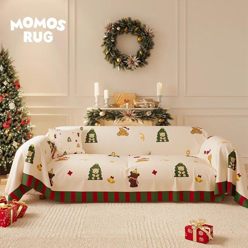 

Christmas Living Sofa Covers For Living Space Elastic Sofa Slipcover Elasticized All-inclusive For Living Room Chair Slipcover Sofa Cover 180x130cm 1pcs