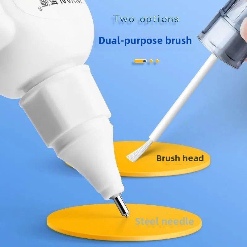 Large-Capacity Quick-Drying Correction Fluid Primary School Students Office Use Brush Applicator Bottle Pen China Model YYXZY Yingyuan correction fluid-pen type-1 pack
