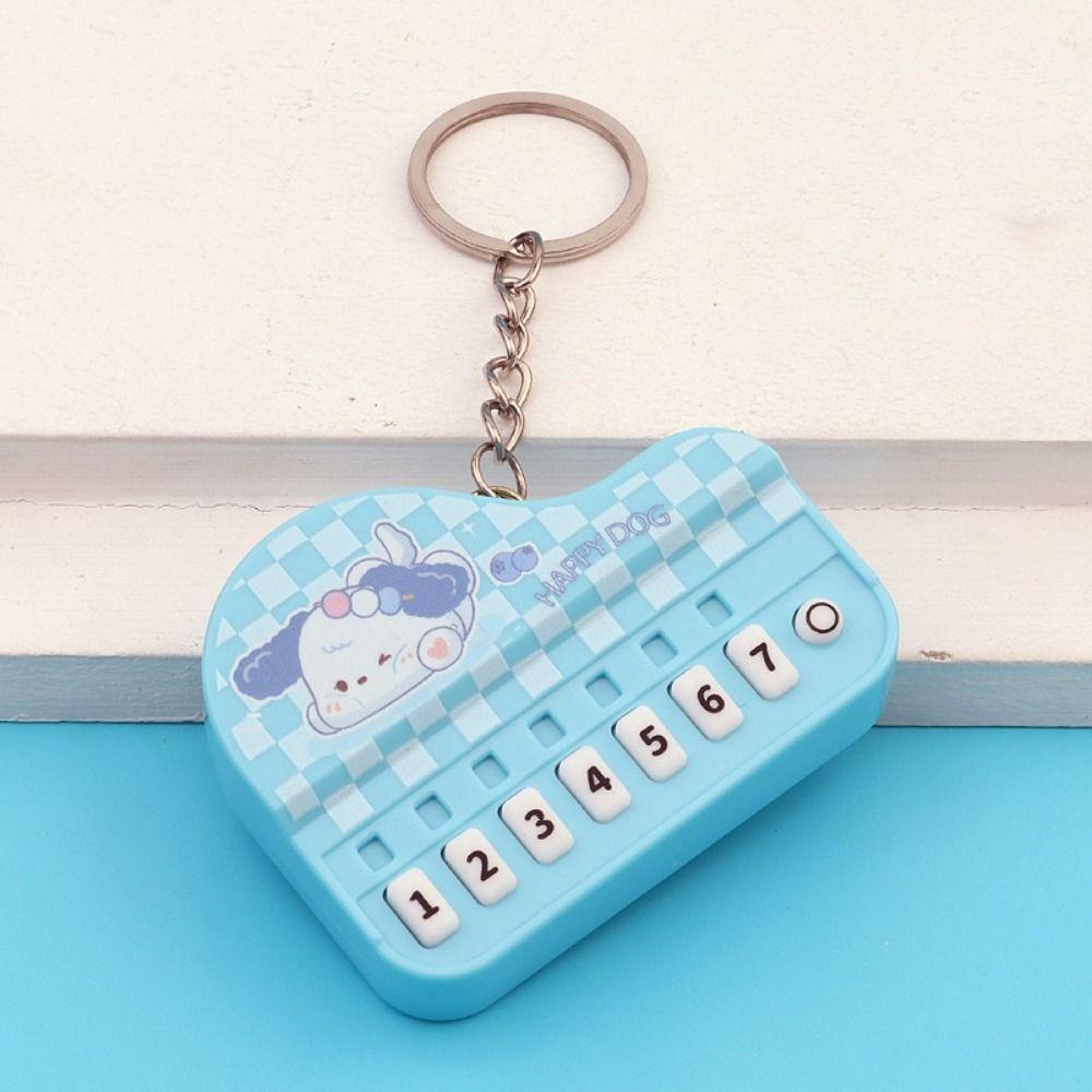 Mini Size Musical Instrument Toy Portable Piano Key Chain Electronic Keyboard Keychain  Children