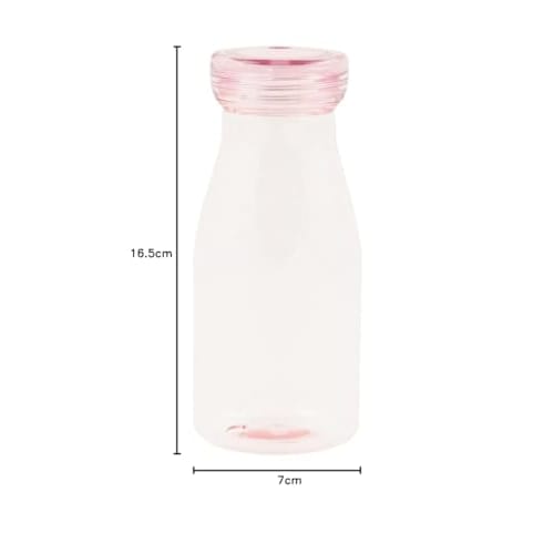 PEARL METAL Water Bottle, 450ml, Direct Drinking, Clear Pink, Plastic, Aqua Bottle, Clear Assist, HB-3722