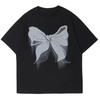 Butterfly T Shirt For Men Y2k Anime Short Sleeve Tees Tops 2023 Summer Hip-Hop Streetwear 100% Cotton Women Oversized T-Shirt
