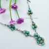 Arizona Turquoise Multi Stone Necklace, Anniversary Necklace, 925 Sterling Silver Necklace, Designer Necklace, Gemstone Necklace For Gift