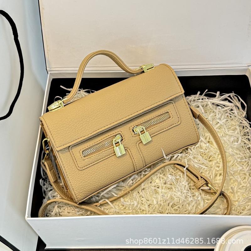 Summer New Retro Fashion Versatile Single Shoulder Women's Messenger Bag Niche High-end Portable Small Square Bag