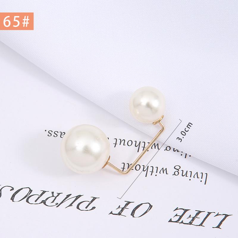 Pearl Anti-Exposure Brooch: Women's Waist-Cinching Pin & Clothing Decoration
