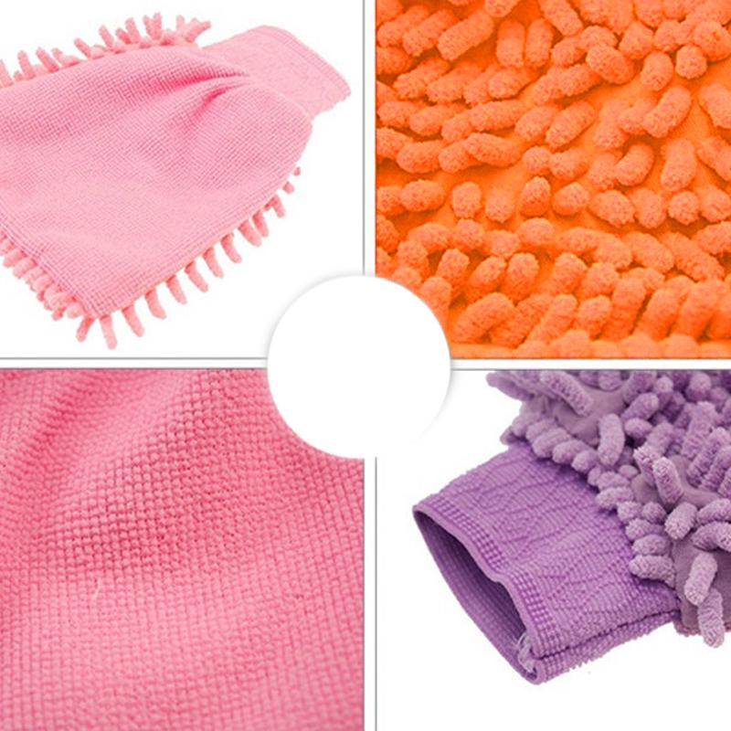 TOP Microfiber Chenille Car Vehicle Care Washing Brush Sponge Pad Cleaning Glove