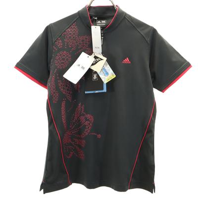 Unused Adidas Golf Short Sleeve Half Zip Shirt L/G Black Series Women Used