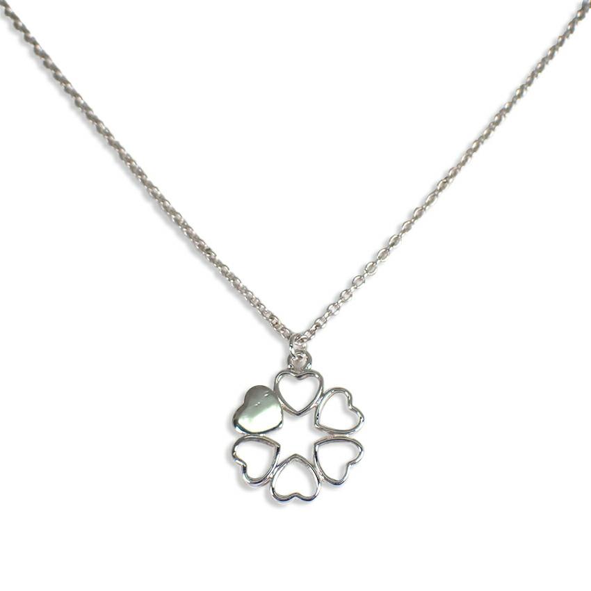 

[Б/у] TIFFANY/Tiffany 925 Heart Flower Подвеска/ожерелье [g253-51]