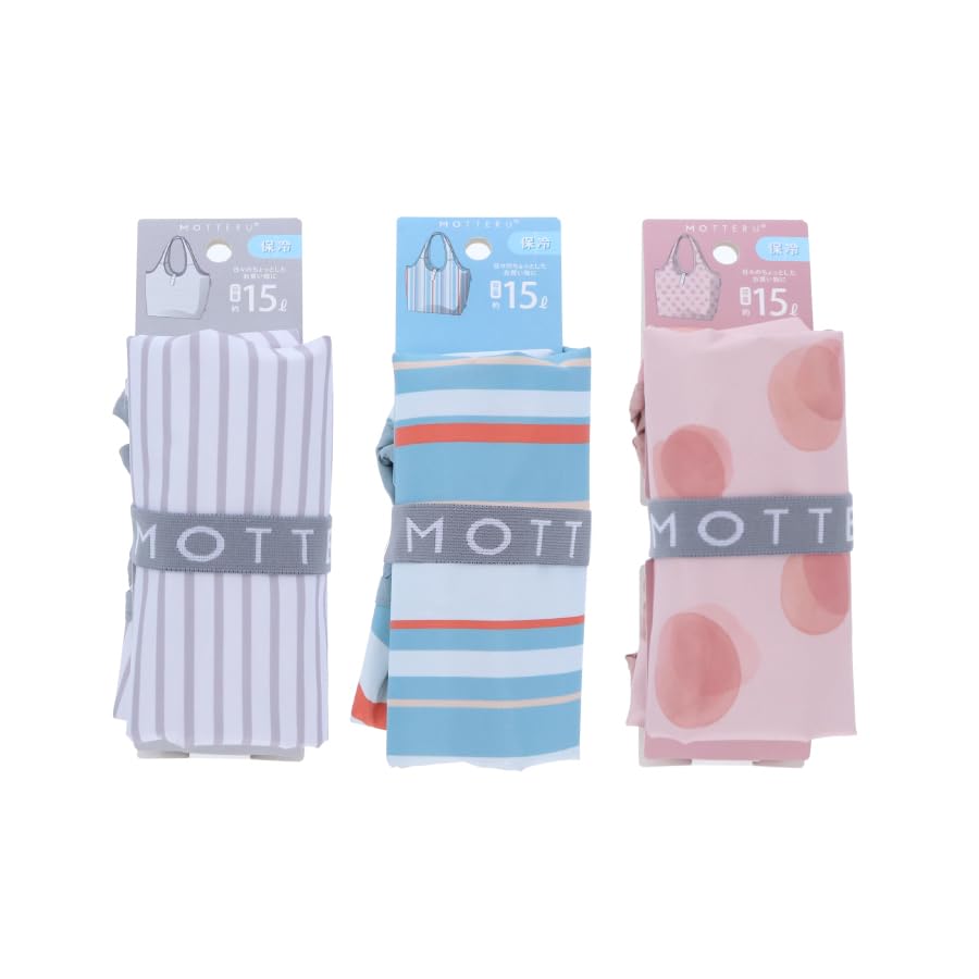 MOTTERU Kururito Cooler Mini Market Bag Pattern Insulated Tote Shopping Eco Tote Day Gift Collection, Bag, Bag, Bag, Compact, Stylish, Aluminum,