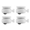 4PCs with Brake Adhesive Universal Wheel Casters Strong Load-bearing 360° Rotation Type Self Adhesive Pulley Mute