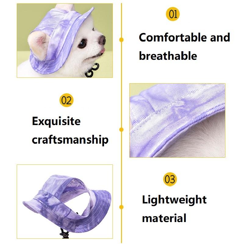 Dog Hat Pet Hat Baseball Hat Summer Canvas Dog Cap Only For Small Pet Dog Cat Outdoor Accessories Outdoor Hiking Sports